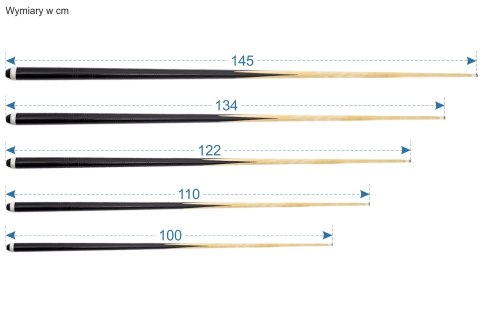 Kij Standard długość od 100 cm do 140 cm