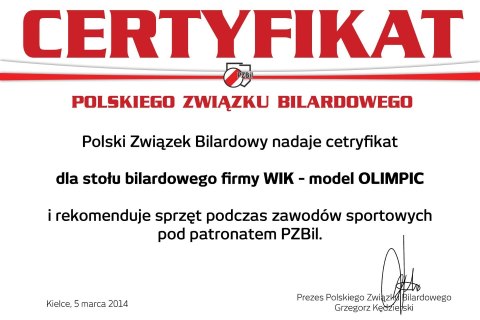 Stół bilardowy Olimpic Super Tournament 8ft