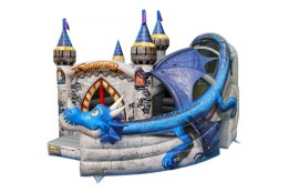 Dmuchany plac zabaw Happy Hop - komercyjny - Smok na zamku