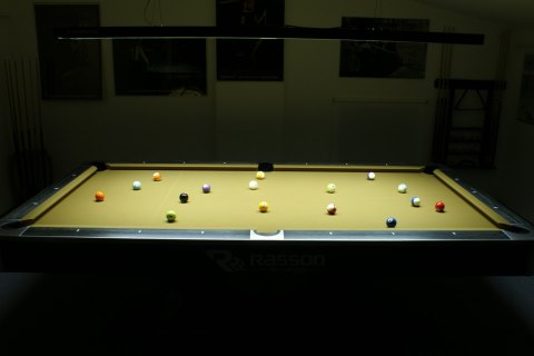 Lampa bilardowa Compact profesjonalna 247x31x6 cm