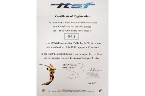 Piłkarzyki (ITSF) Garlando - Master Champion