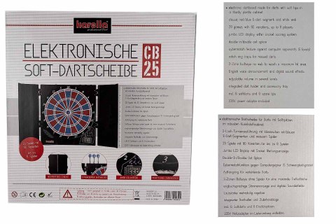 Elektroniczna tarcza do darta Karella CB-25