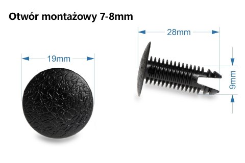 Element plastikowy do łuz