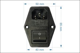 Filtr przeciwzakłóceniowy z wyłącznikiem