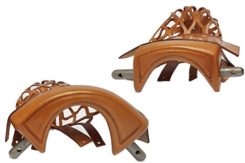 Koszyki skórzane z narożnikami- kpl. 6szt