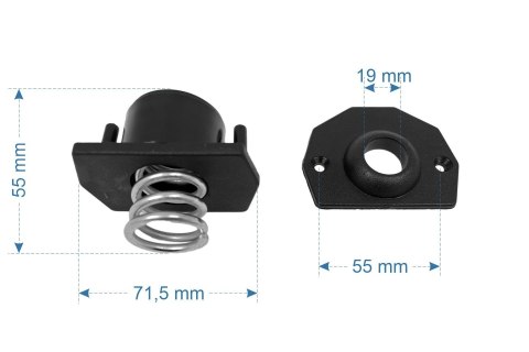 Odbijak duży ze sprężyną do piłkarzyków R.S.