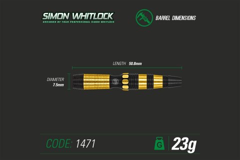 Rzutki Winmau Simon Whitlock Onyks (steel tip) 21g