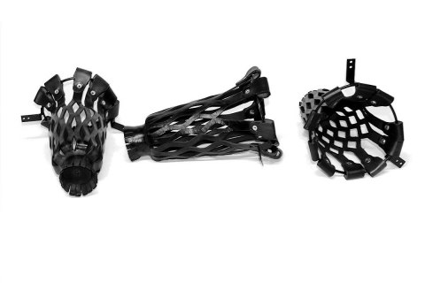 Siatki / koszyki skórzane naturalne - kpl. 6szt