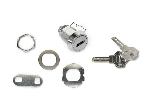 Zamek z frezowanym kluczem - Security Cam Locks.