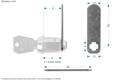 Krzywki standard do zamków Euro-Locks