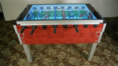 Używane piłkarzyki bordowe roberto sport z podświetleniem LED