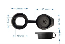 Osłona przeciw pyłom i wilgoci do zamków krzywkowych