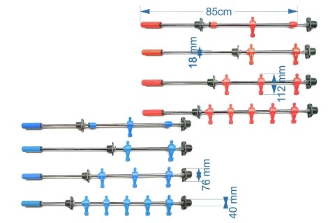 Prowadnice Roberto Sport TELESKOPOWE - komplet (nowy typ)