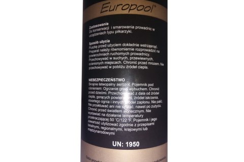 Spray dedykowany do drążków stolików piłkarskich