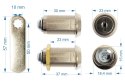 Zamek Euro-Locks C559 30mm z krzywką 50mm