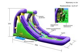 Dmuchana podwójna zjeżdżalnia wodna HappyHop- dwa razy więcej zabawy