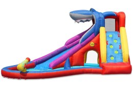 Dmuchana zjeżdżalnia wodna Happy Hop - Shark czerwony