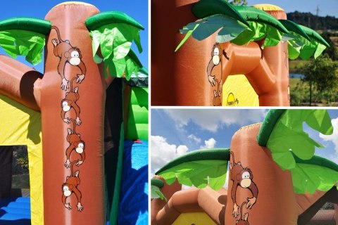 Domek w dżungli do wspinania się i zjeżdżania HappyHop