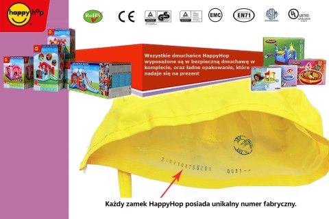 Dmuchane centrum zabaw w parku wodnym Happy Hop