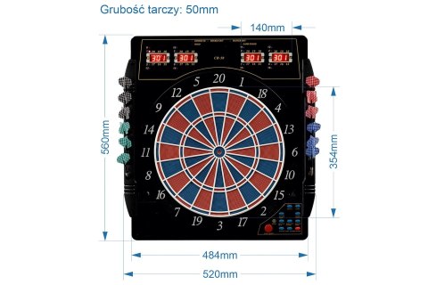 Elektroniczna tarcza do darta Karella CB-50