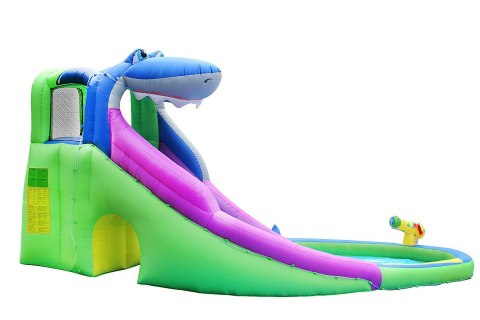 Zjeżdżalnia wodna nadmuchiwana Happy Hop - Rekin zielony