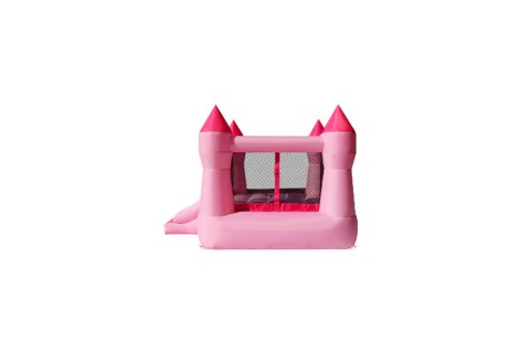 Dmuchany zamek ze zjeżdżalnią Happy Hop new - różowy new 2025