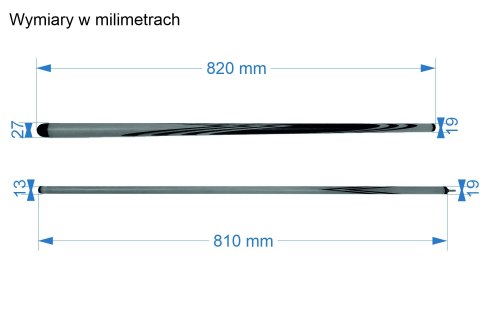 Kij do rosyjskiej piramidy 2-cz Kombi AMARANT od LERONI
