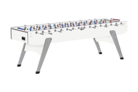 Piłkarzyki Garlando - XXL Pure White dla 8 graczy - Drążki przelotowe