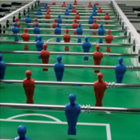 Piłkarzyki Garlando - XXL Pure White dla 8 graczy - Drążki przelotowe