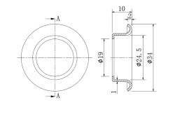 Podkładka do zamków i stacyjek - umożliwia chowanie zamka