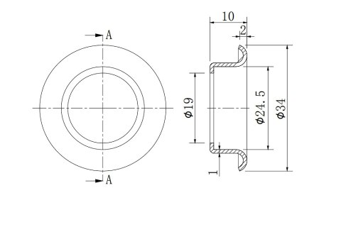 Podkładka do zamków i stacyjek - umożliwia chowanie zamka