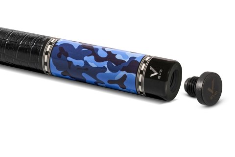 Kij bilardowy 2-cz. EVO Camo-1 Navy Leather Wrap
