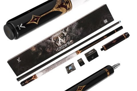 Kij bilardowy 2-cz. EVO Crown-2 Royal Black - White Leather Wrap MAX