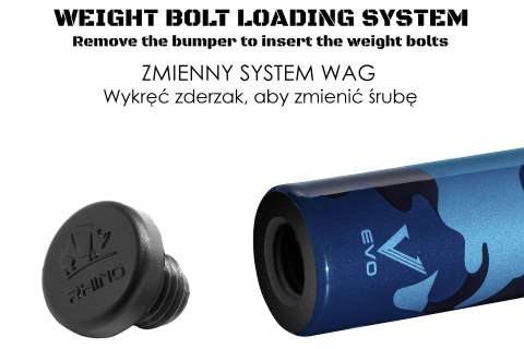 Kij bilardowy 2-cz. Rhino EVO Camo Navy