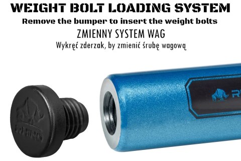 Kij bilardowy 2-cz. Rhino G-L Sky Blue