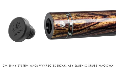 Kij bilardowy 2-cz. Rhino G-W Bocote LW