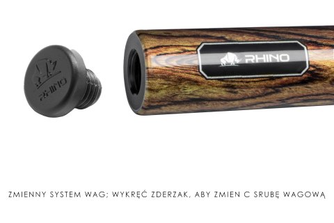 Kij bilardowy 2-cz. Rhino G-W Bocote NW