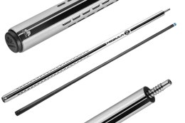 Kij bilardowy 2-cz. Rhino NEBULA 2 - Silver Metal