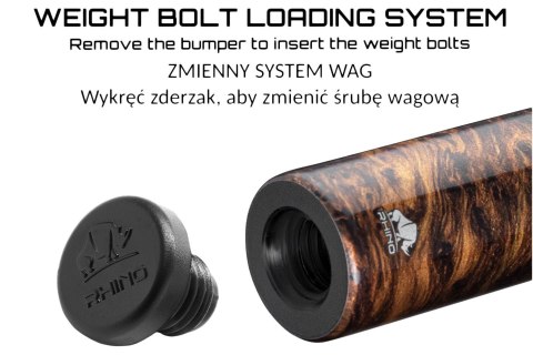 Kij bilardowy 2-cz. Rhino RETRÔ - Thuya