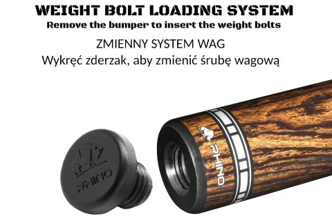 Kij bilardowy 2-cz. Rhino ECLIPSE II - Sol