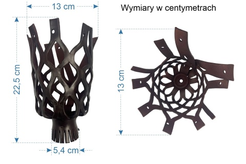 Skórzane siatki bilardowe z naturalnej skóry - komplet 6 sztuk